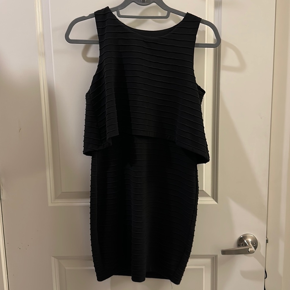 black mini dress